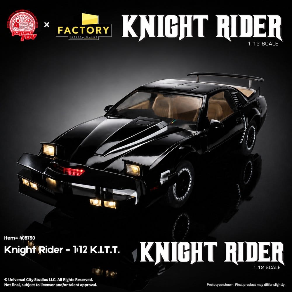 Knight Rider Action Figure 1/12 K.I.T.T. with Michael Knight