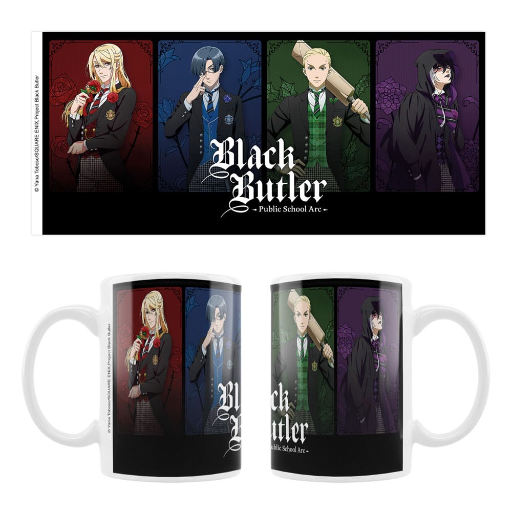 Black Butler: Public School Arc Ceramic Mug Edgar, Lawrence, Herman & Gregory