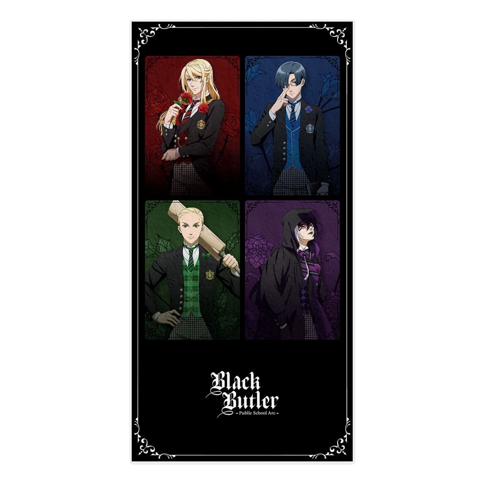 Black Butler: Public School Arc Towel The Prefect Four / P4 150 x 75 cm