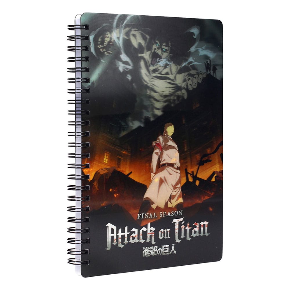 Attack on Titan Notebook with 3D-Effect Titan