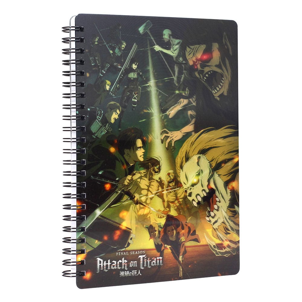 Attack on Titan Notebook with 3D-Effect Struggle