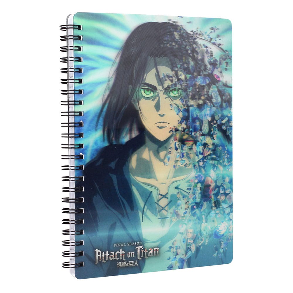 Attack on Titan Notebook with 3D-Effect Blue