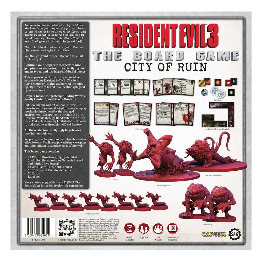 Resident Evil 3 The Board Game Expansion The City of Ruin *English Version*