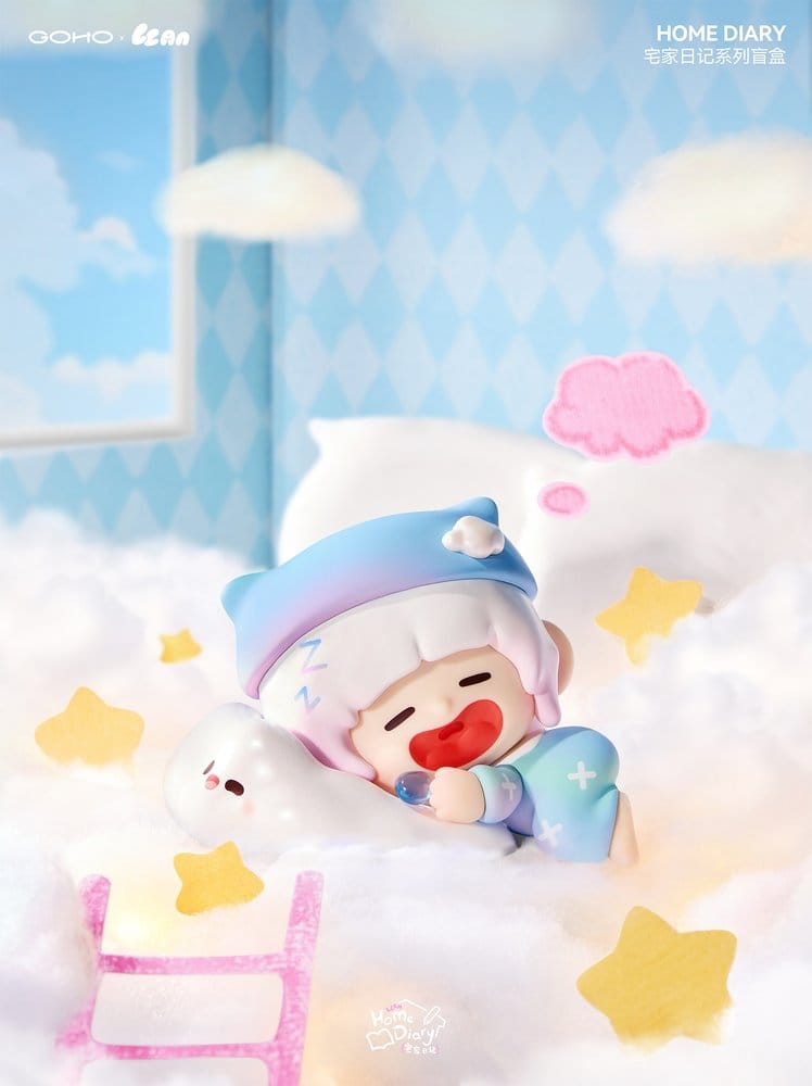 Original Character Trading Figures Blind Box 8-Pack Lazy Home Diary 9 cm