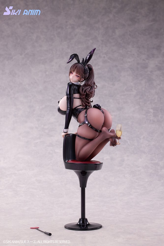 Original Character PVC Statue 1/6 Champagne and Bunny Girl Rose Black Stocking Ver. 31 cm