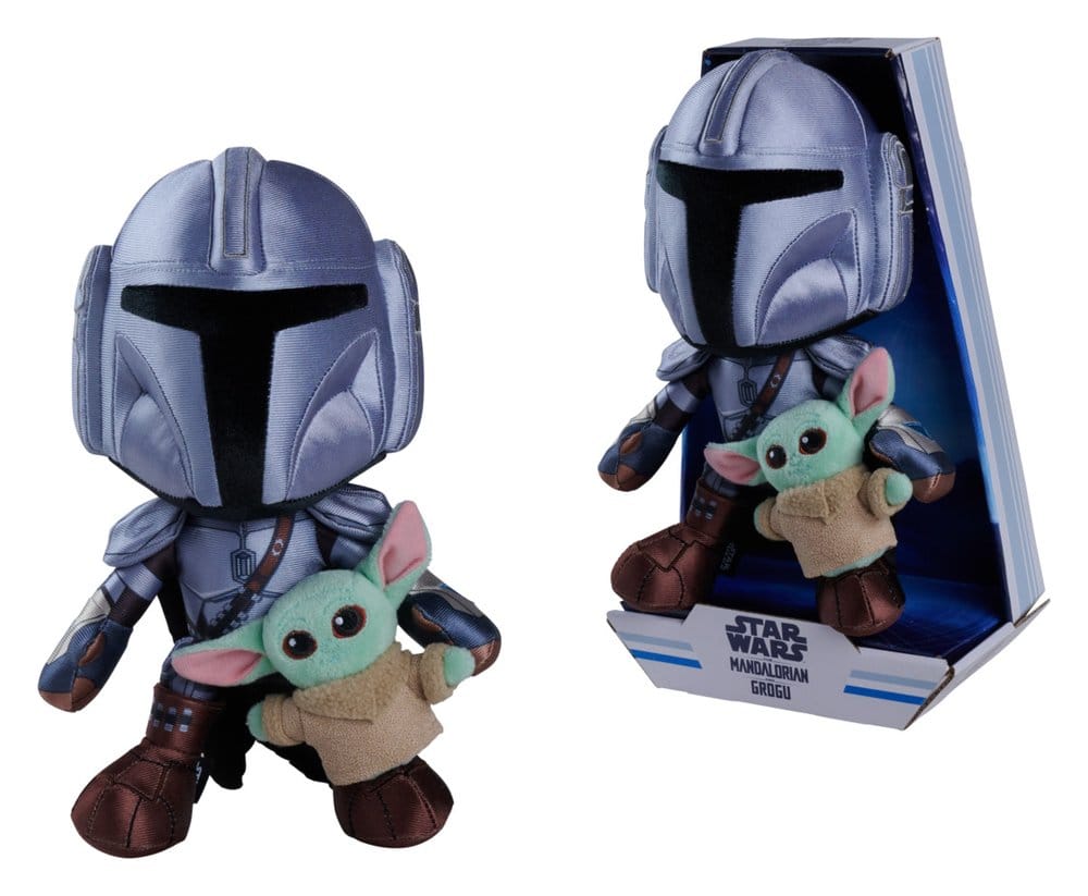 Star Wars Mandalorian Plush Figure Mandalorian & Mini Grogu 25 cm