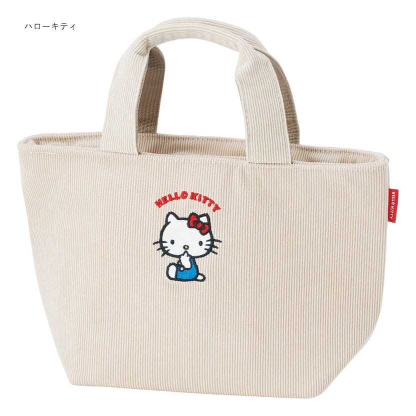 Sanrio Cooler Hand Bag Hello Kitty Corduroy
