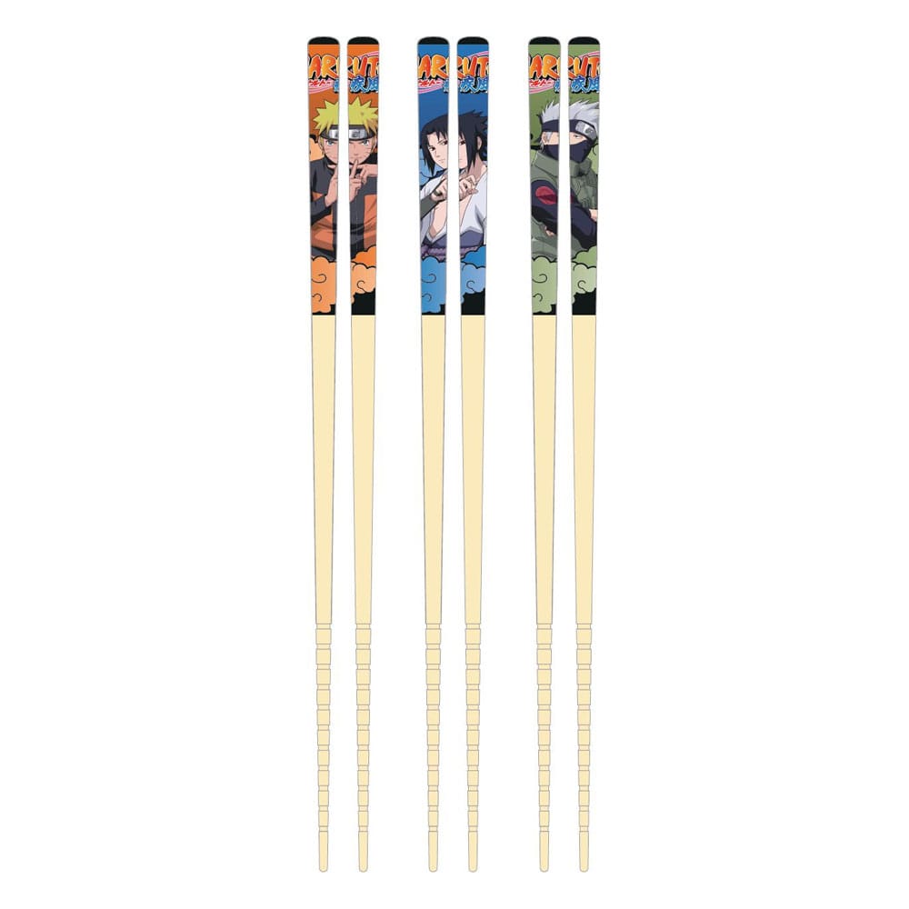 Naruto Bamboo Chopsticks 3-Set Team 7