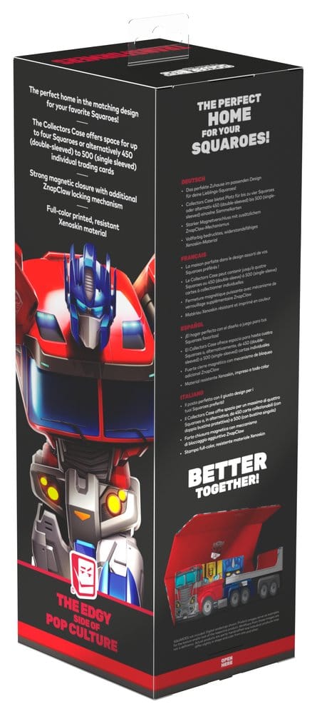 Squaroes Collectors Case 400 Squaroe Transformers - Optimus Prime Truck