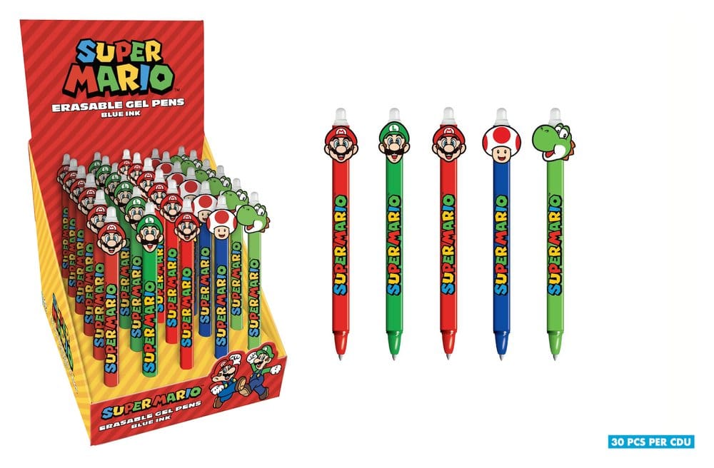Super Mario Erasable Gel Pen Display (30)