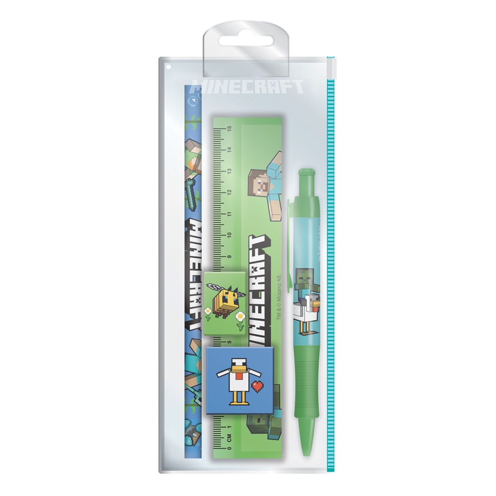 Minecraft 5-Piece Stationery Set