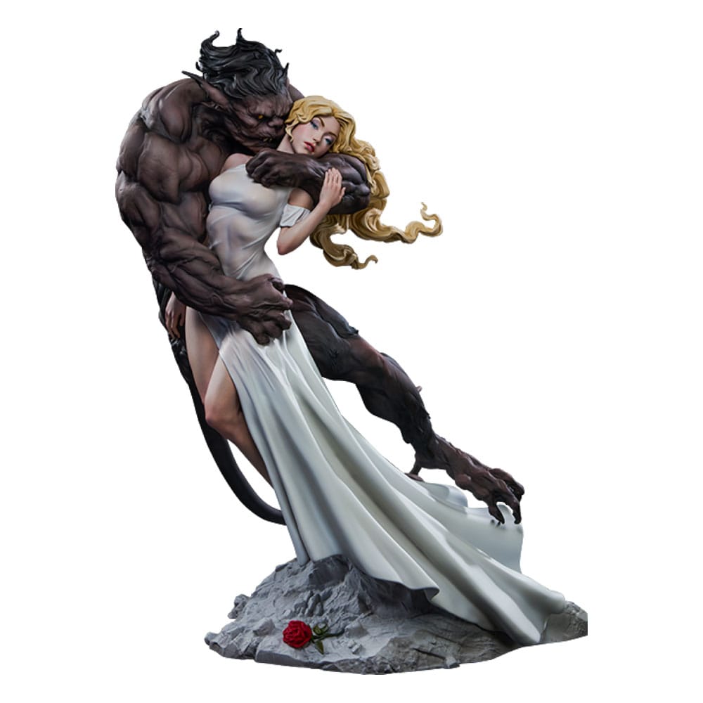 Original Artist Series Statue Beauty and the Beast by Maria Panfilova 46 cm