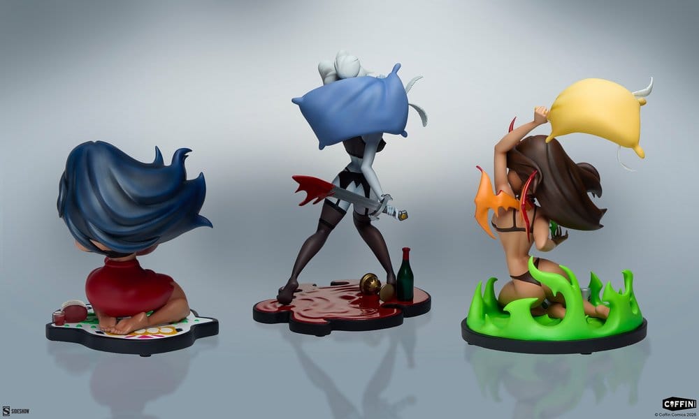 Coffin Comics Designer Statues Set Sleepover In Hell