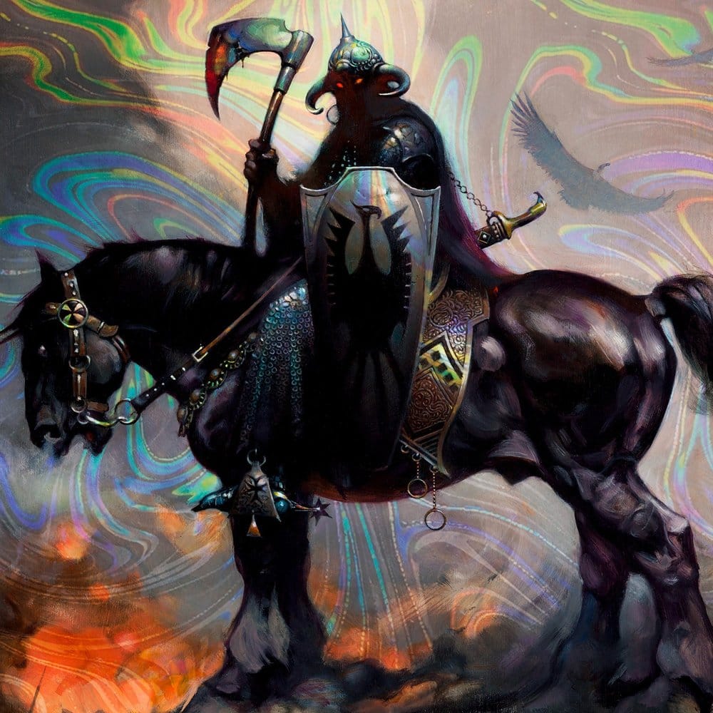Frank Frazetta Fine Art Print Death Dealer I Rainbow Lava Holofoil 61 x 41 cm - unframed