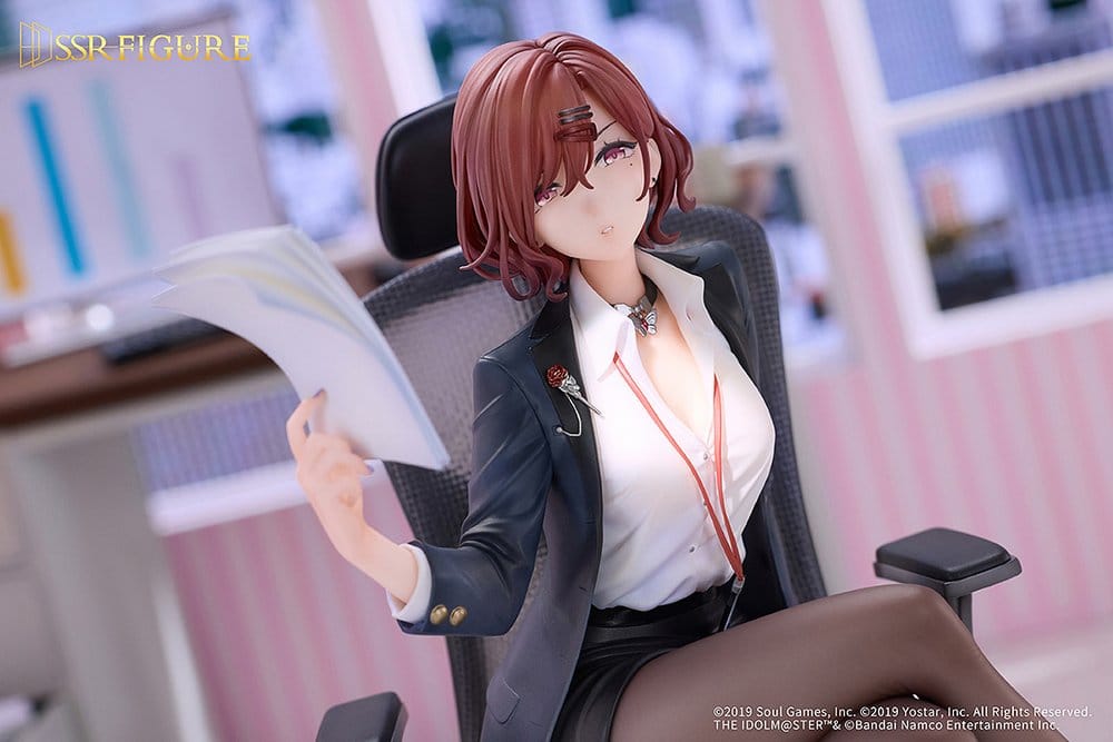 The Idolmaster Shiny Colors x Mahjong Soul PVC Figure 1/7 Madoka Higuchi Effortless Work Ver. 21 cm