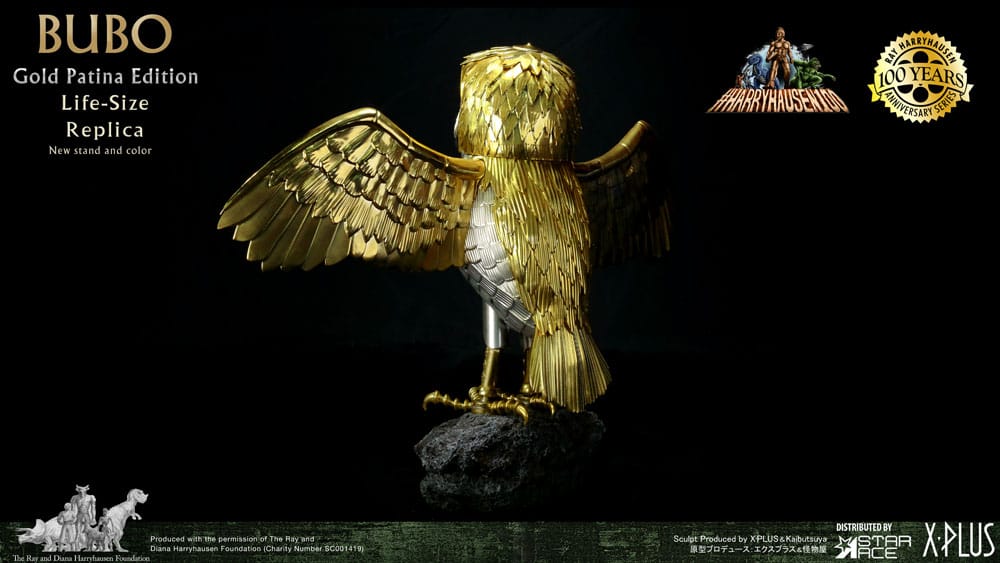 Clash of the Titans Statue Ray Harryhausen's Bubo Gold Patina Edition Normal Ver. 34 cm
