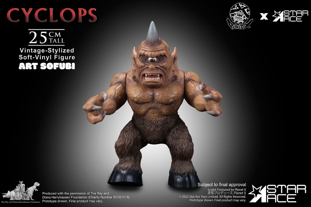 Ray Harryhausen Soft Vinyl Statue Cyclops (Vintage-Style) 25 cm