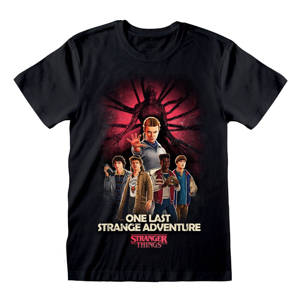 Stranger Things T-Shirt Group Artwork One Last Strange Adventure Colour Size M