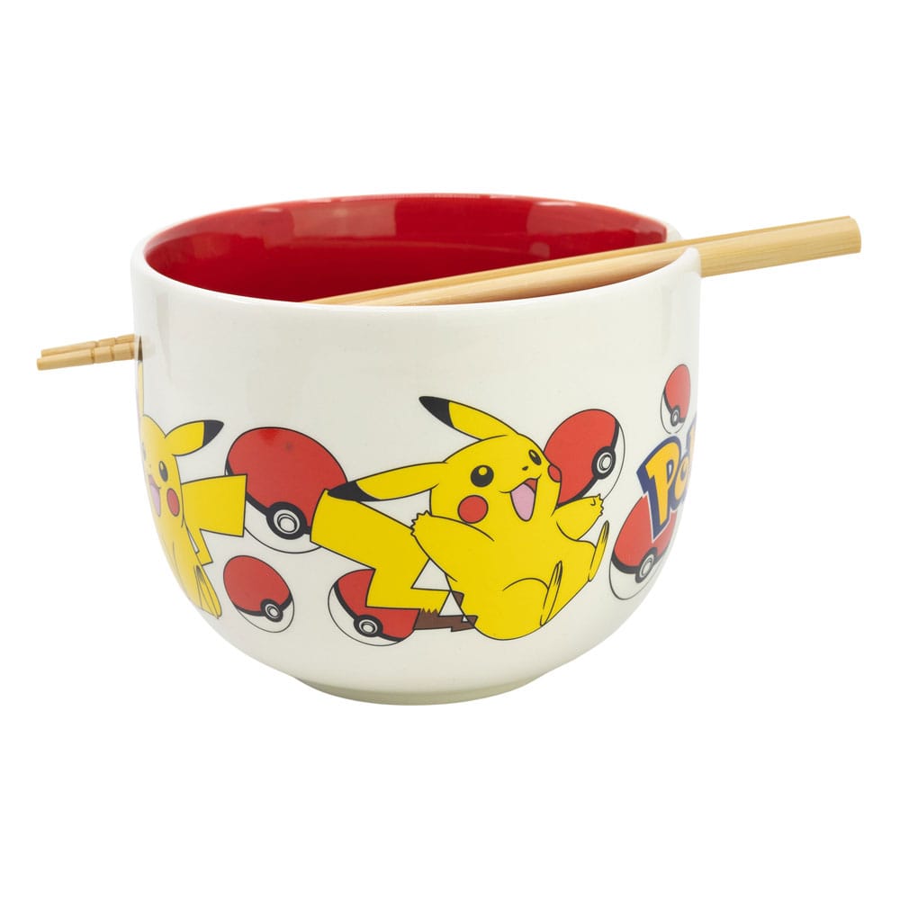 Pokémon Ramen Bowl with Chopsticks Face