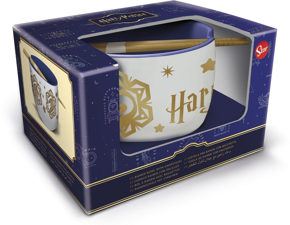 Harry Potter Ramen Bowl with Chopsticks Magic & Mayhem