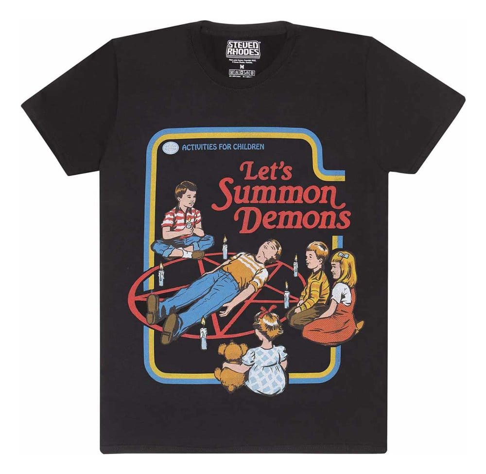 Steven Rhodes T-Shirt Lets Summon Demons Black Size XL