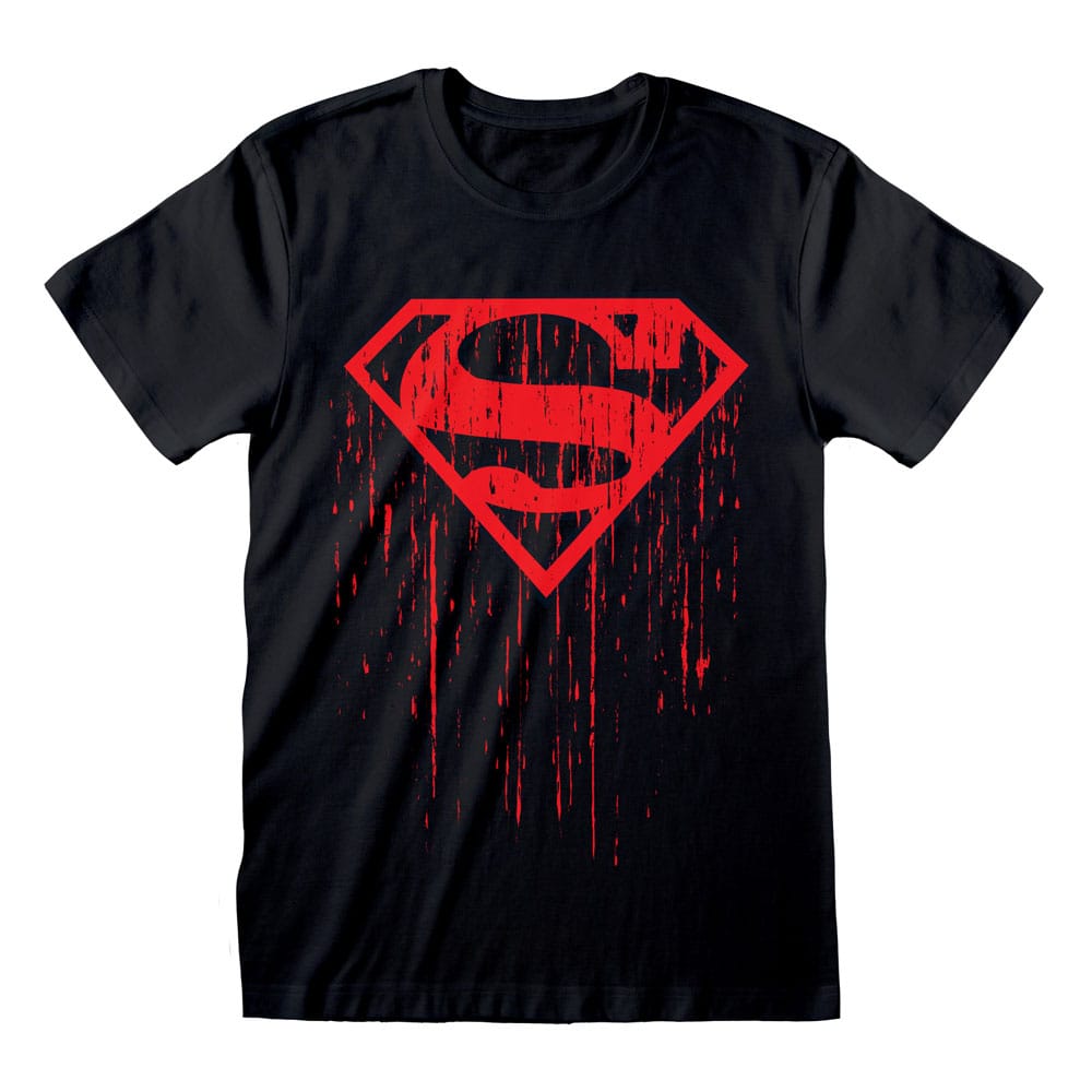 Superman T-Shirt Dripping Symbol  Size L