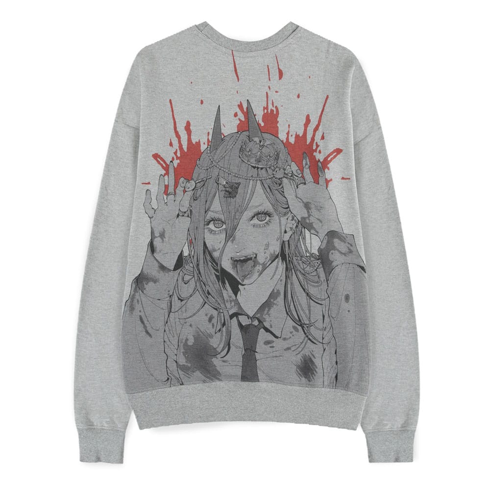 Chainsaw Man Sweater Power Grey Melange Size L