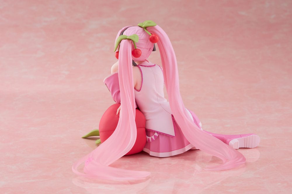 Hatsune Miku PVC Statue Desktop Cute Figure Sakura Miku Cherry Cushion Ver. 13 cm