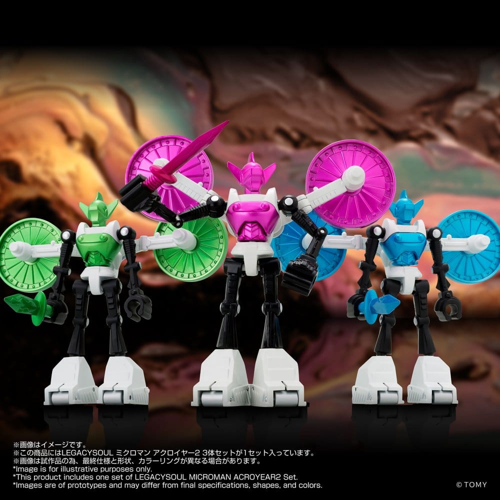 Microman Legacysoul Action Figure 3-Pack Acroyear 2
