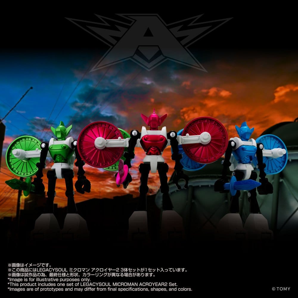 Microman Legacysoul Action Figure 3-Pack Acroyear 2