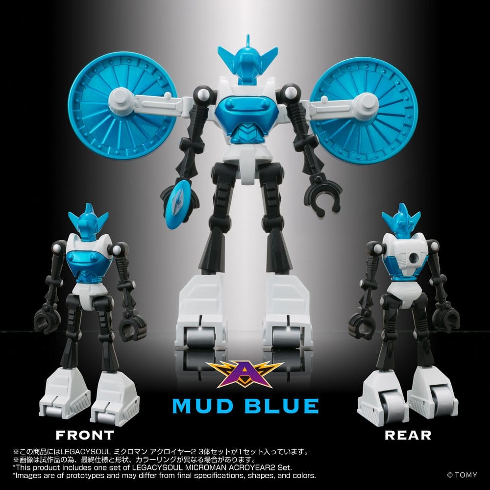 Microman Legacysoul Action Figure 3-Pack Acroyear 2