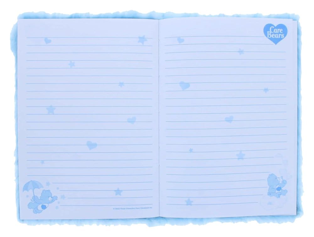 Care Bears Plush Notebook Blue