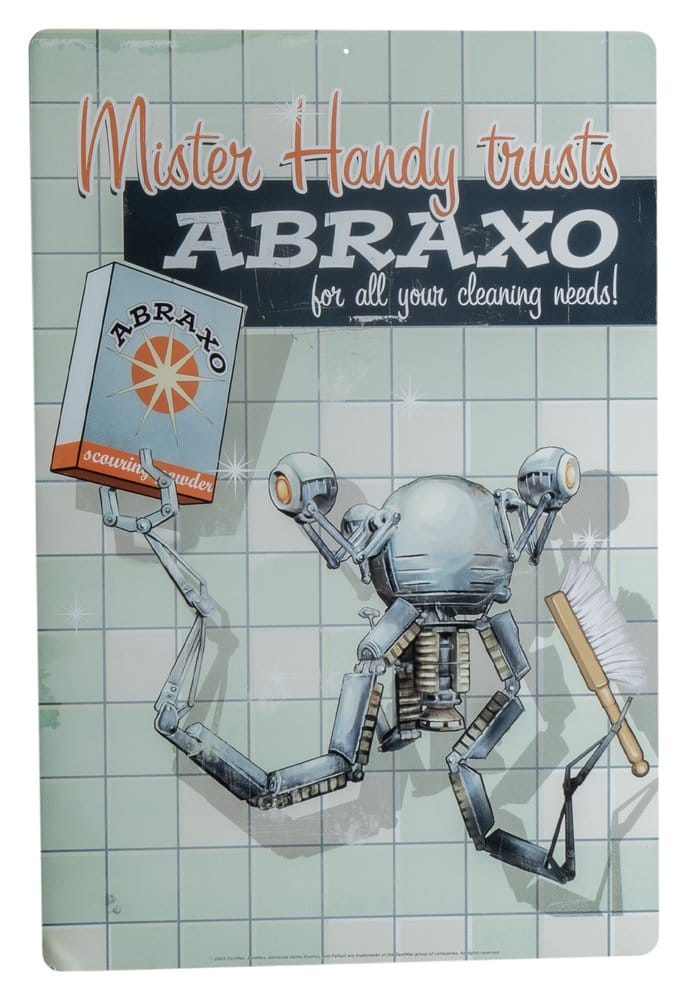 Fallout Metal Sign Mr. Handy