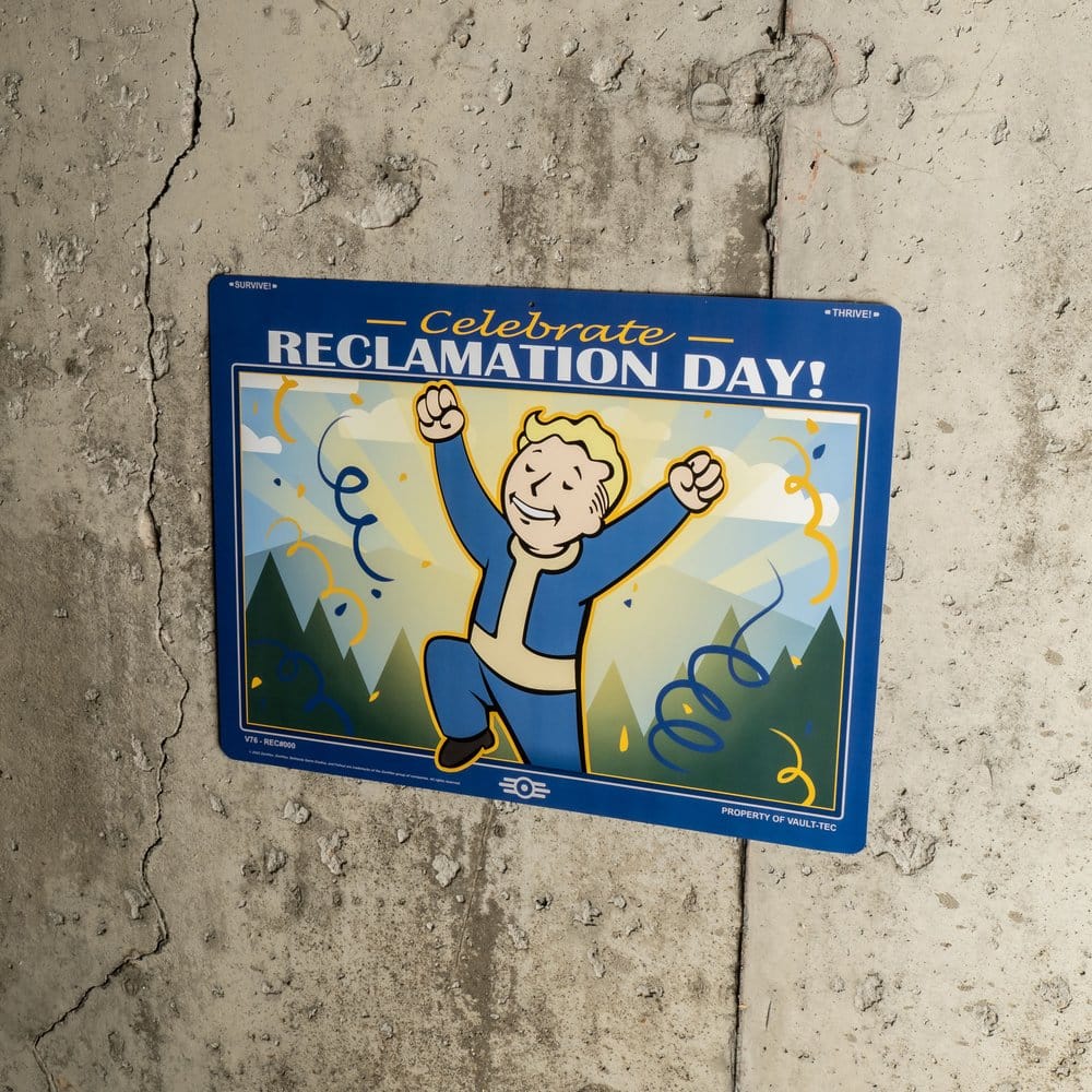 Fallout Metal Sign Reclamation Day