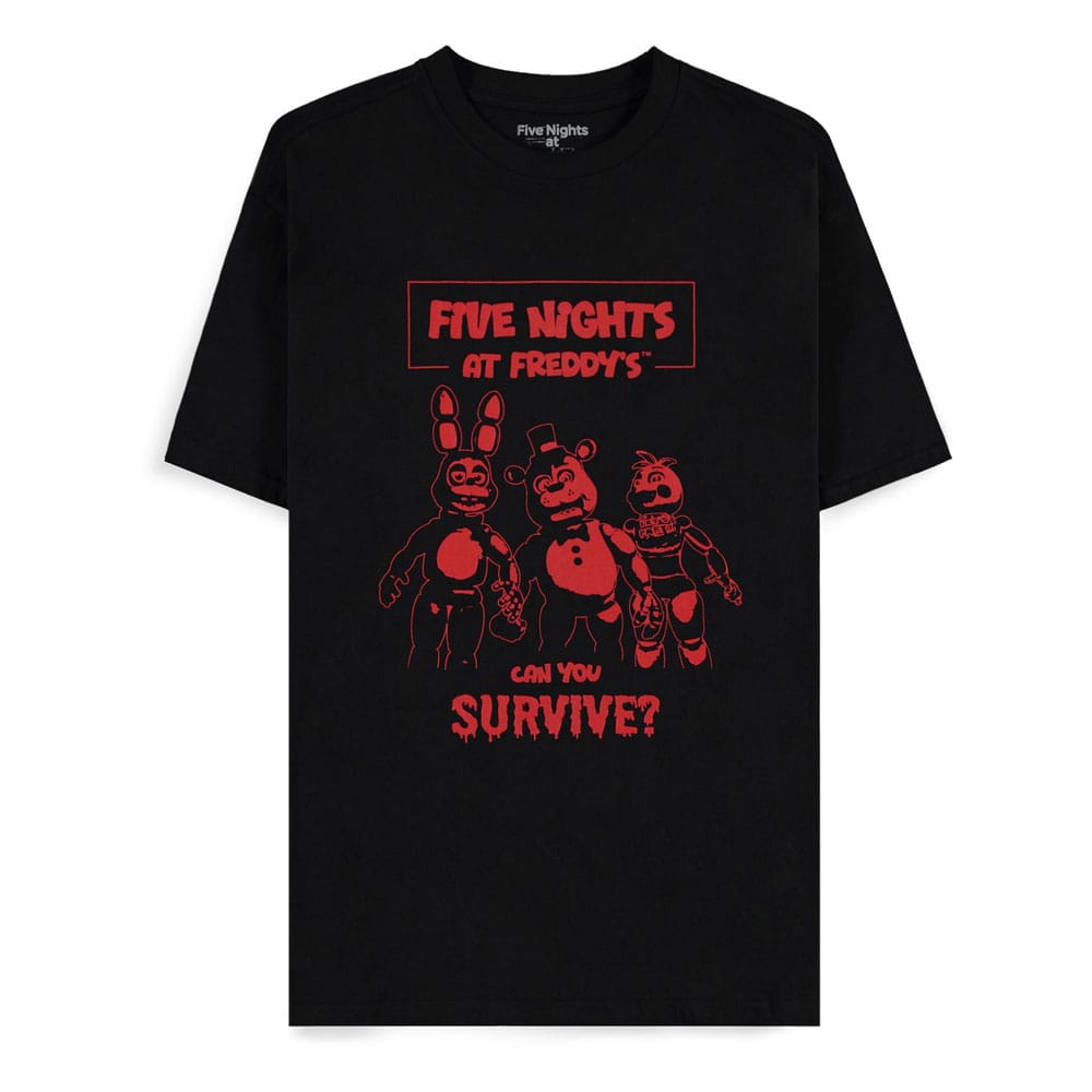 Five Nights at Freddy's T-Shirt Can You Survive  Size L