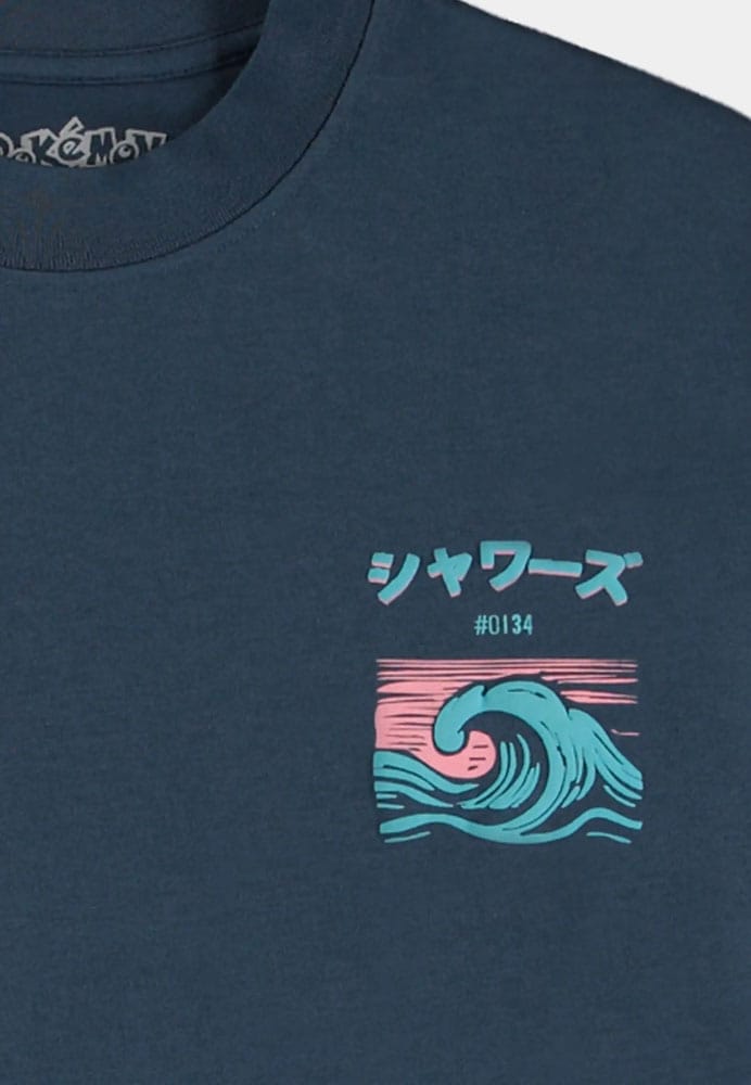 Pokémon T-Shirt Navy Vaporeon Size M