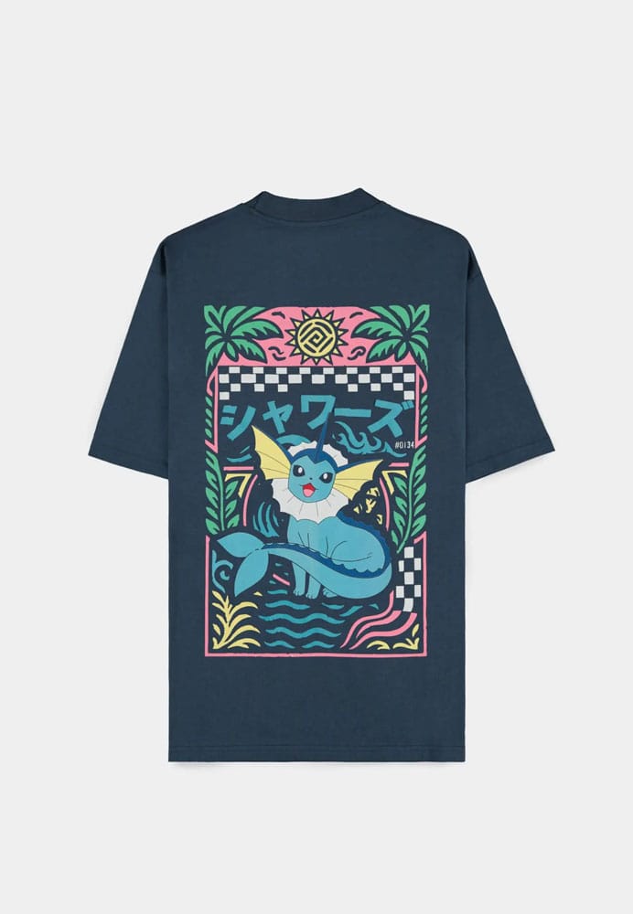 Pokémon T-Shirt Navy Vaporeon Size S