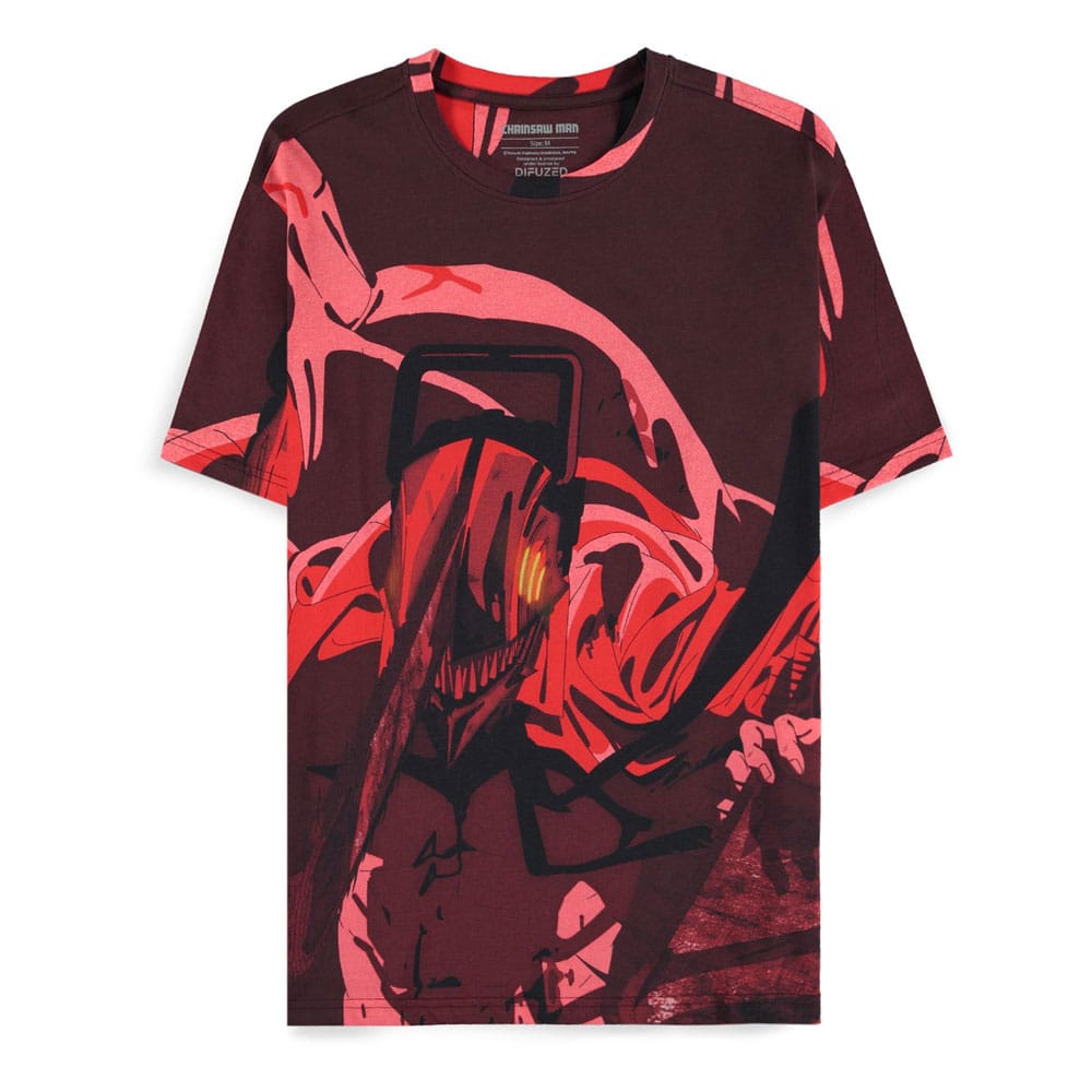 Chainsaw Man T-Shirt Rage all Over Size XL