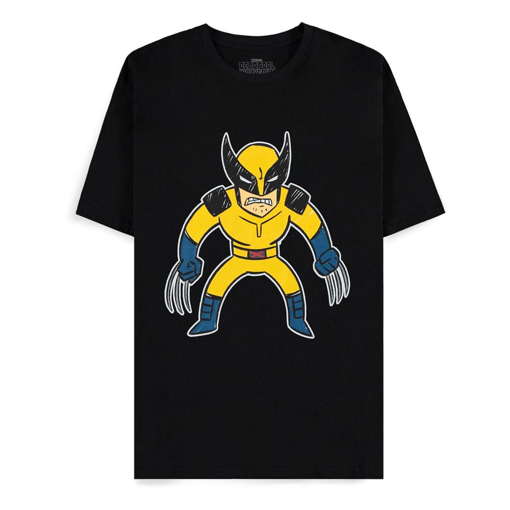 Deadpool T-Shirt Wolverine Kids Drawing Size L