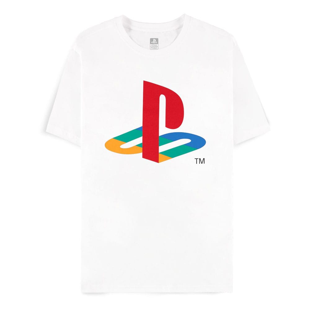 PlayStation T-Shirt Logo White Size XL