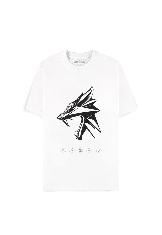 The Witcher Wild Hunt T-Shirt Wolf Head Size M