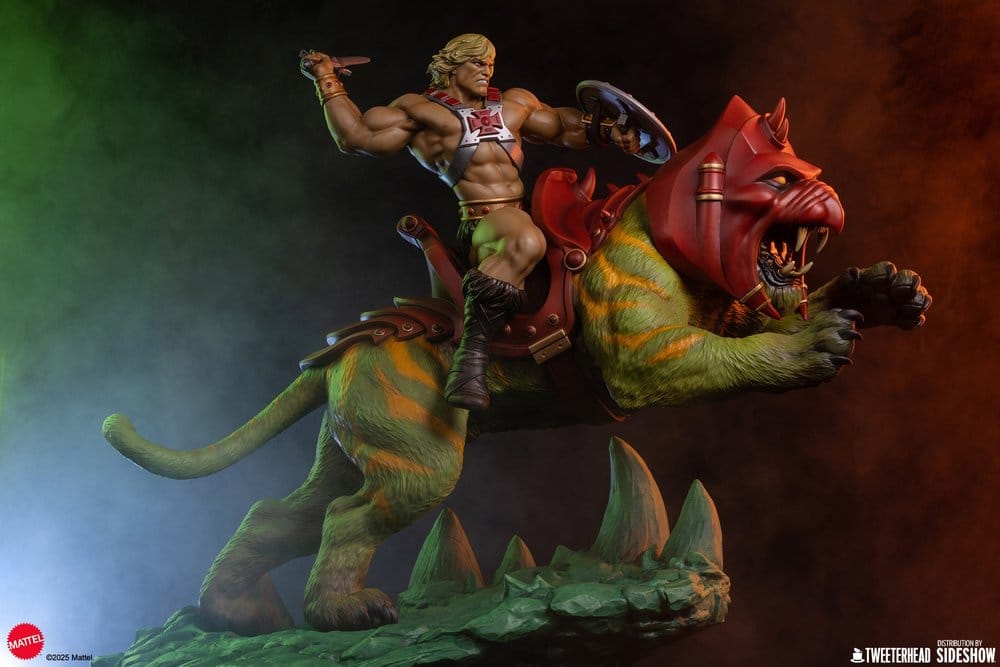 Masters of the Universe 1/4 Figure He-Man & Battle Cat 76 cm