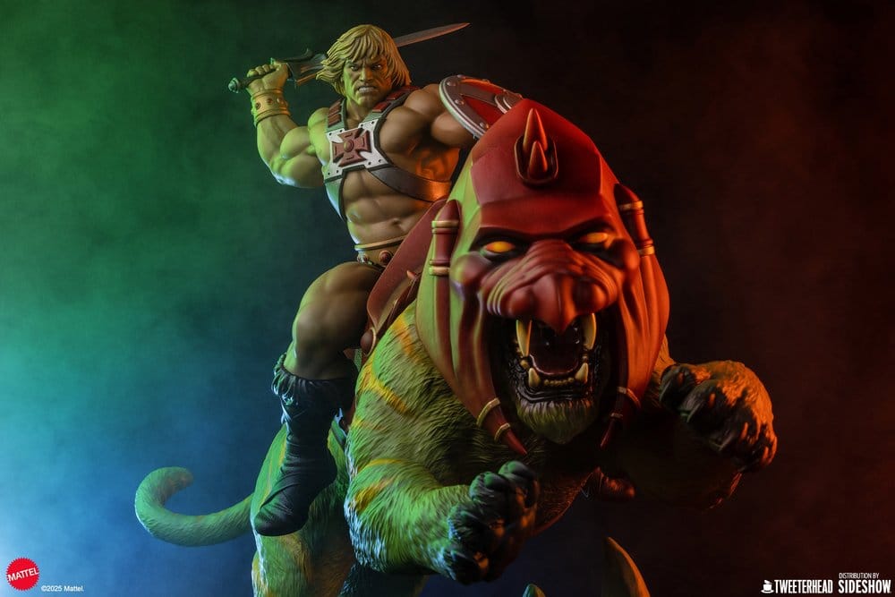 Masters of the Universe 1/4 Figure He-Man & Battle Cat 76 cm