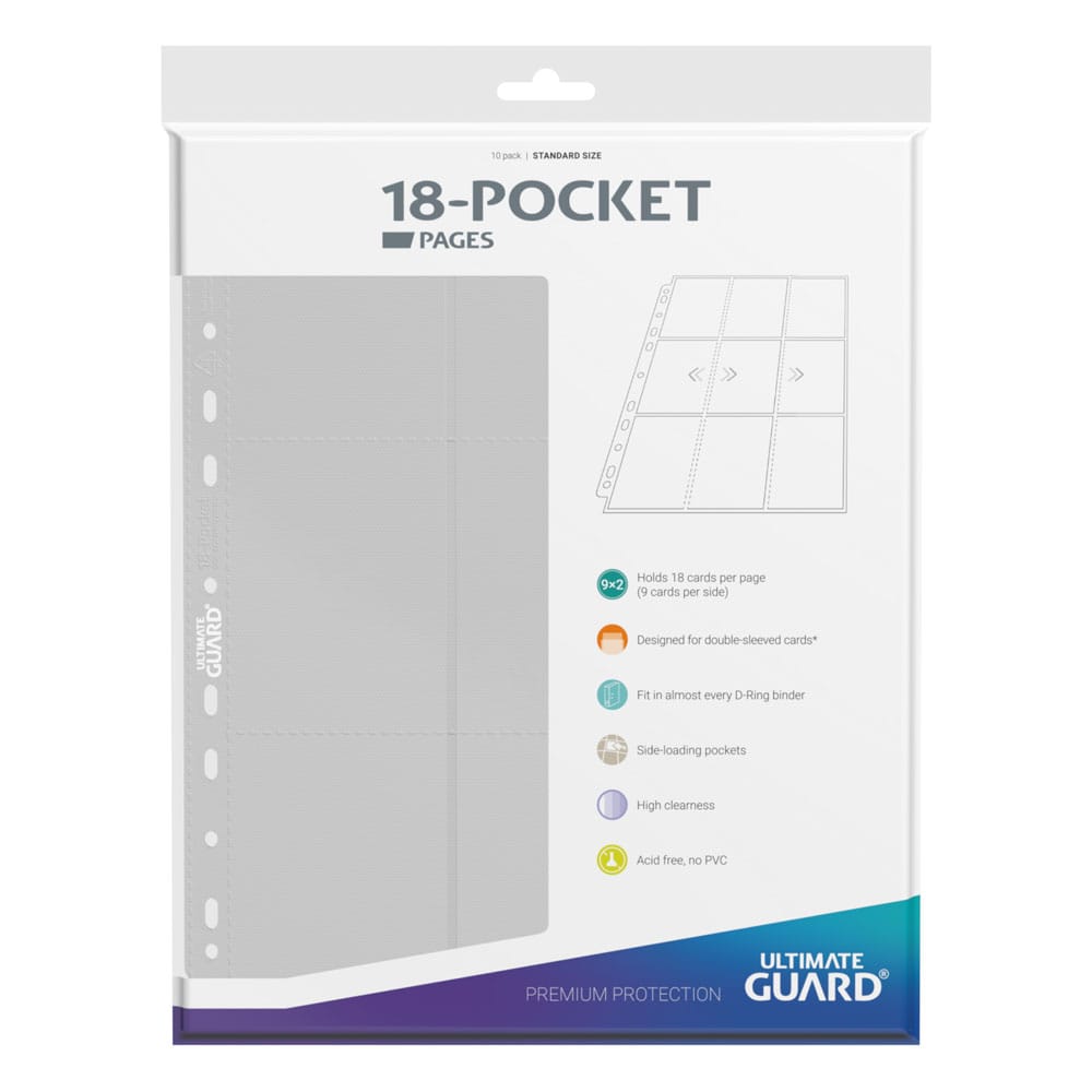 Ultimate Guard 18-Pocket Pages Side-Loading White (10)