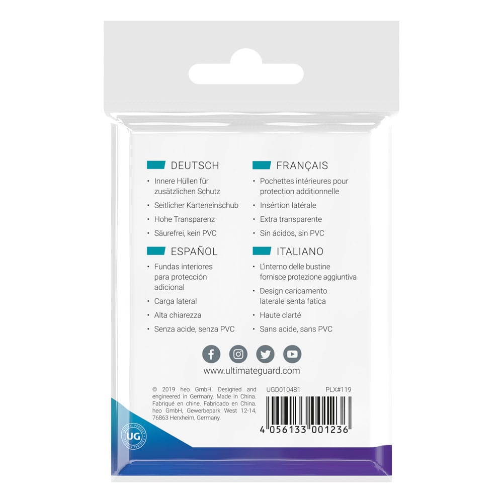 Ultimate Guard Precise-Fit Sleeves Side-Loading Japanese Size Transparent (100)