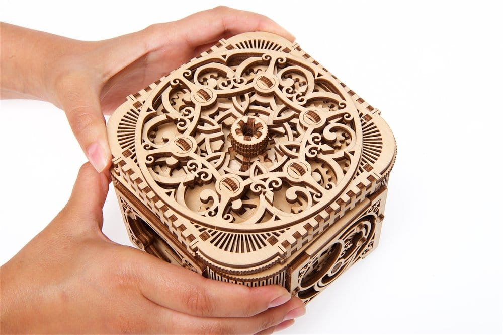 Ugears 3D Wooden Puzzle Treasure Box