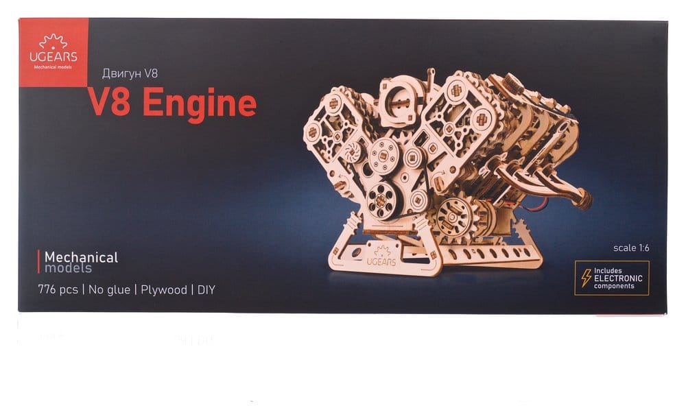 Ugears 3D Wooden Puzzle V8 Engine