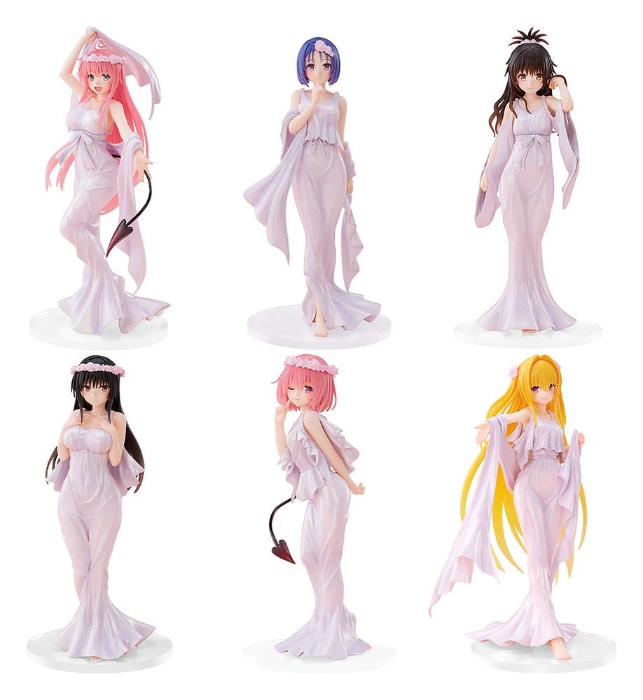 To Love-Ru Darkness Figures CHILLfigg Set 15th: Goddess Dress Ver. 16 cm Collection Blind Box (6)