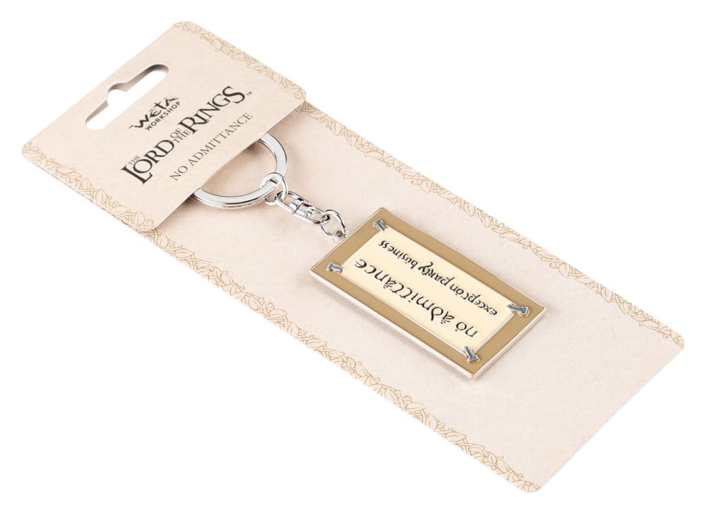 Lord of the Rings Keyring No Admittance Sign 6 cm