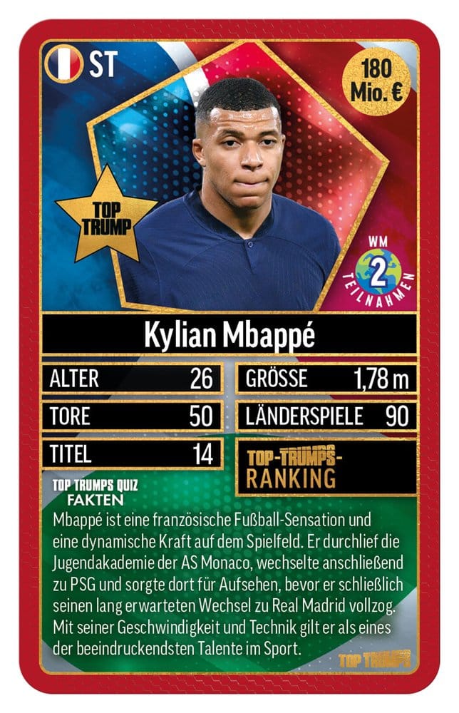 World Football Stars Card Game 200 Pack 1 *German Version*